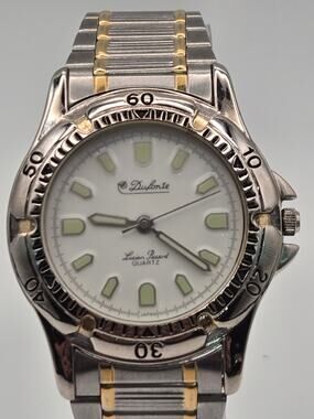 Vintage Dufonte Lucien Piccard Two-Tone Quartz Diver Watch